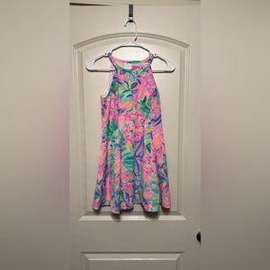 Lilly Pulitzer Pink and Green Floral Dress